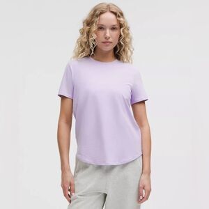NWT Sz 12 LOVE CREW Curved-Hem Crewneck T-Shirt - Lavender Frost LFRS Lululemon